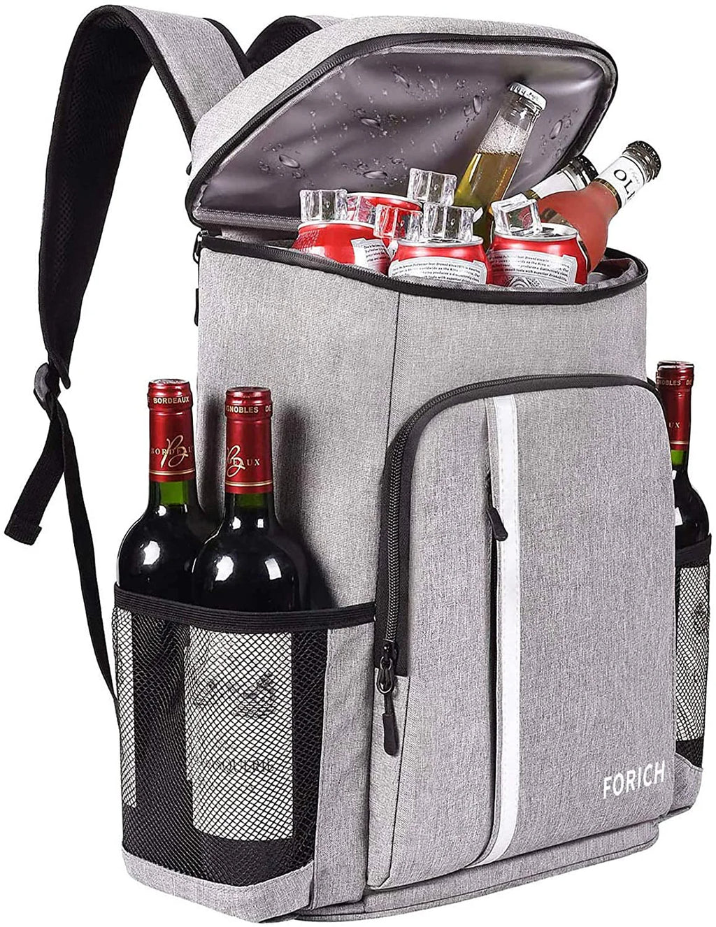 FORICH Insulated Backpack Cooler - Lightweight, Leakproof, and Spacious Cooler Bag for Outdoor Adventures, Holds 30 Cans!
