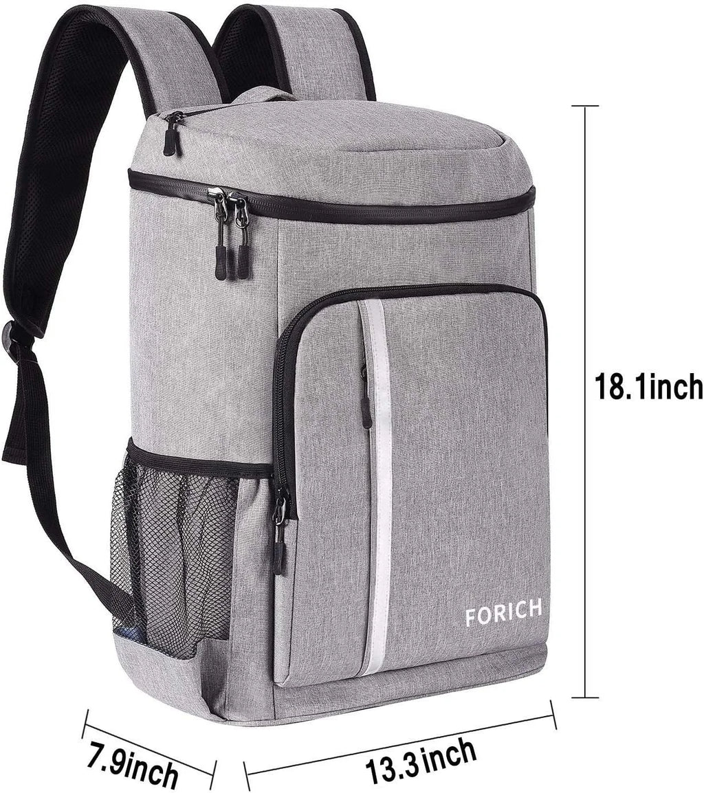 FORICH Insulated Backpack Cooler - Lightweight, Leakproof, and Spacious Cooler Bag for Outdoor Adventures, Holds 30 Cans!