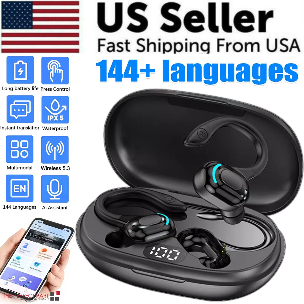 Real‑Time Translator Earbuds – 144‑Language Online/Offline Translation
